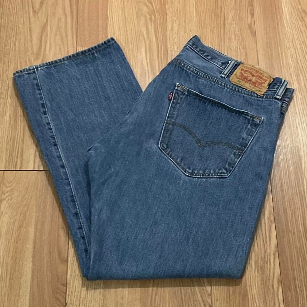 Levi's 501 Men’s 40x30 (38x28) Straight Fit Jeans Medium Blue Denim Button Fly